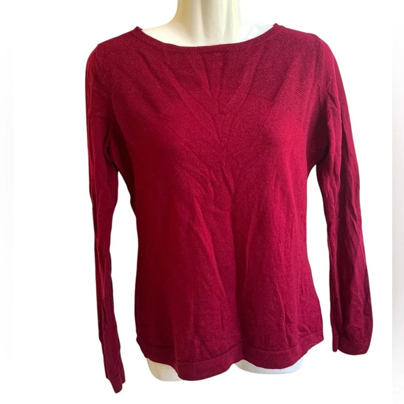 Brooks Brothers Sweaters - Brooks Brothers Womens Knit Sweater Extra Fine Merino Wool Red Size Large